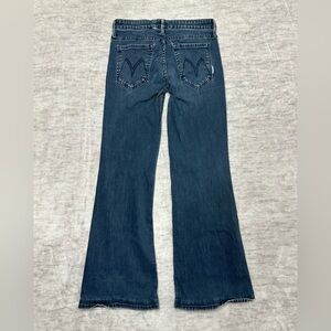 Y2K Dark Wash Flare Jeans Low Rise Bootcut Denim Vintage